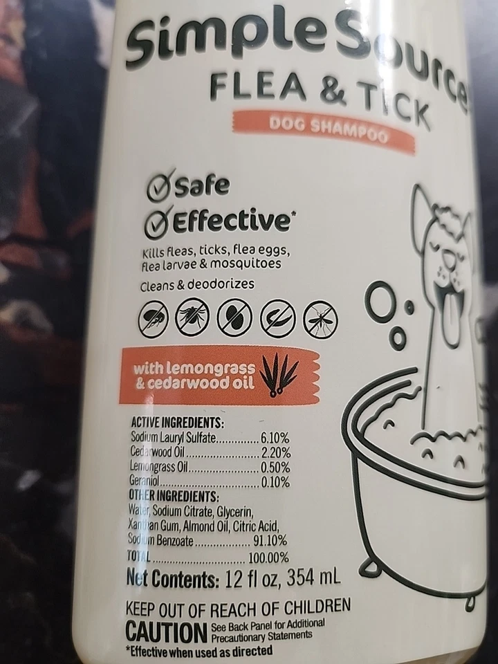 Simple Source Dog Shampoo Flea & Tick - Image 2 of 4