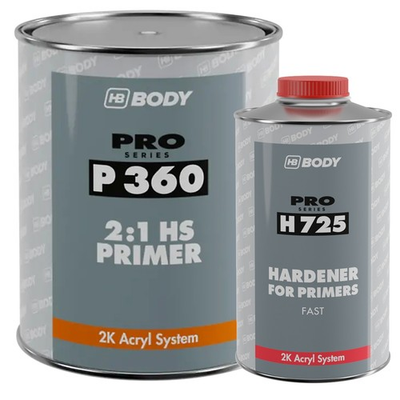 #ad HB BODY HB P360 G 2:1 GREY PRIMER GAL. amp; HB H725 1 LT. HARDENER KIT FREE SHIP $159.99