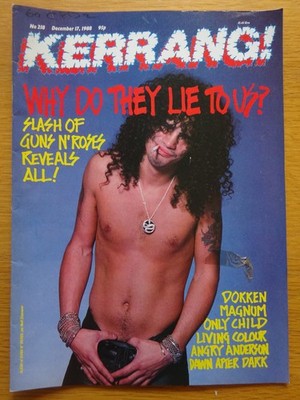 Kerrang 218 Slash Guns N Roses Dokken Magnum Living Colour Dawn After Dark