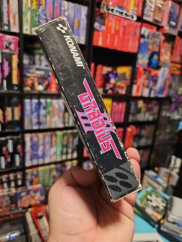 Gradius III 3 Super Nintendo SNES Box, Tray, Game Cart, Box Protector - Picture 8 of 13
