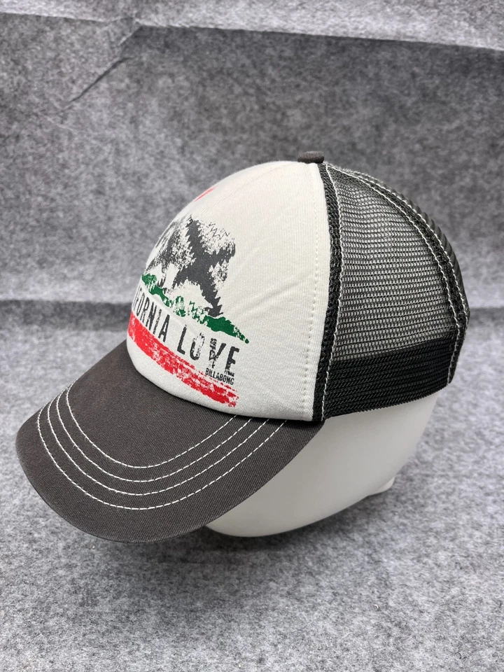 Gorra California Love espalda a presión adulto talla única gris mezcla de poliéster camionero Foto 4 de 4