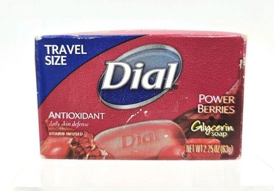 Dial Power Berries Antioxidant Glycerin Soap TRAVEL SIZE 2.25 oz, 1 BAR *READ*