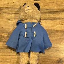 Vintage 1975 Paddington Bear Plush Jumbo Eden Toys USA Blue Coat
