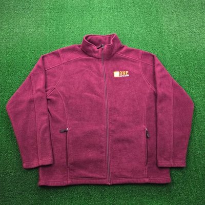 #ad The Home Depot Fleece Jacket Unisex XL Maroon Full Zip One Supply Chain Uniform $24.99
