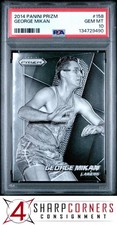 2014 PANINI PRIZM #158 GEORGE MIKAN HOF POP 2 PSA 10