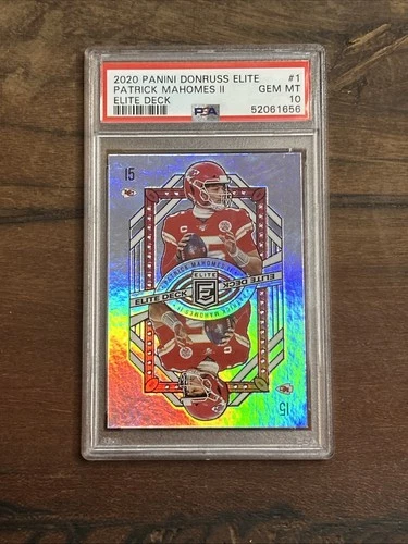 2020 Patrick Mahomes II, CHIEFS, Panini Donruss GEM MINT PSA 10 LOW POP