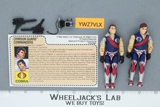 Tomax & Xamot V1 DORSO CARTA ROSSA Completo G.I. Figurina d'epoca Joe 1985 Hasbro