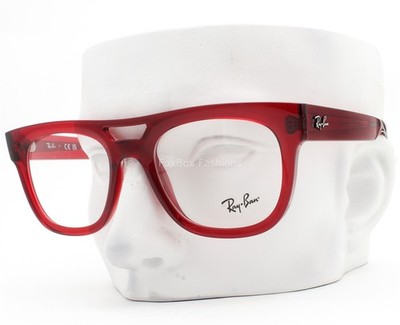 Ray-Ban Phil Eyeglasses Glasses RB 7226 8265 Polished Crystal Red 54mm No Case
