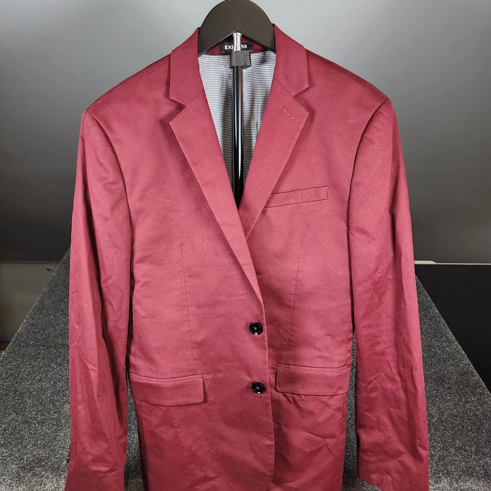 Terno Express Borgonha Masculino 38S Slim Fit Calça Elástica 30x30 Moderna Preppy - Imagem 4 de 4