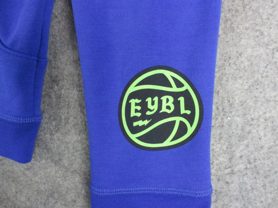 Nike Jordan Jumpman Hoodie Mens Medium Blue EYBL Dri-FIT Full Zip Basketball - Image 3 of 4