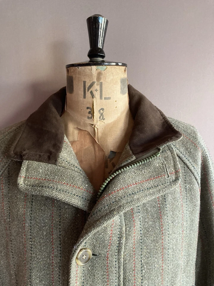 Grenfell Tweed Coat Mens Size XL Green Hunting Shooting Jacket Wool England - Image 2 of 4