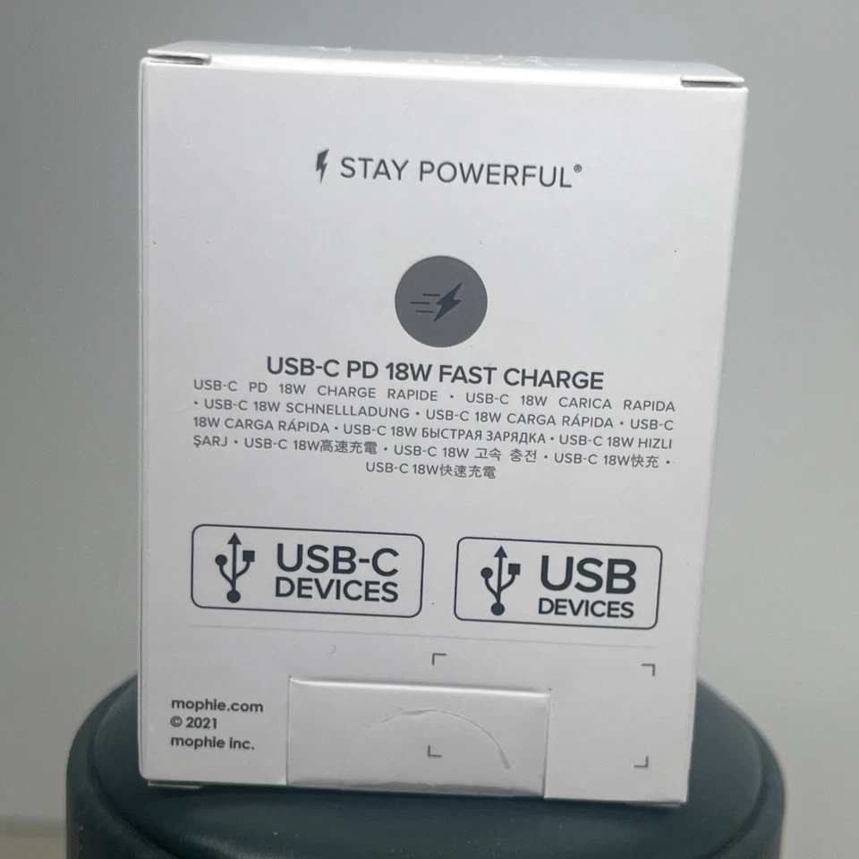 Mophie 18W USB C PD Car Charger Aluminium Silver - 409903474 - Image 3 of 3