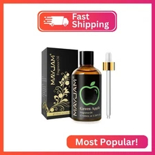 MAYJAM 3.38FL.OZ Green Apple Fragrance Oils with Glass Dropper, 100ML Essential 