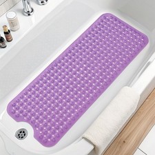 Bath Tub and Shower Mats, Extra Long Non-Slip 39 x 15 Inch Bath Mat with Drai...