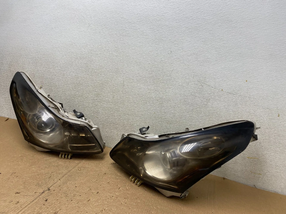 2007-2009 Infiniti G35 G37 Left+Right Hid Xenon Headlights Sedan V3468 DW - Image 2 of 4