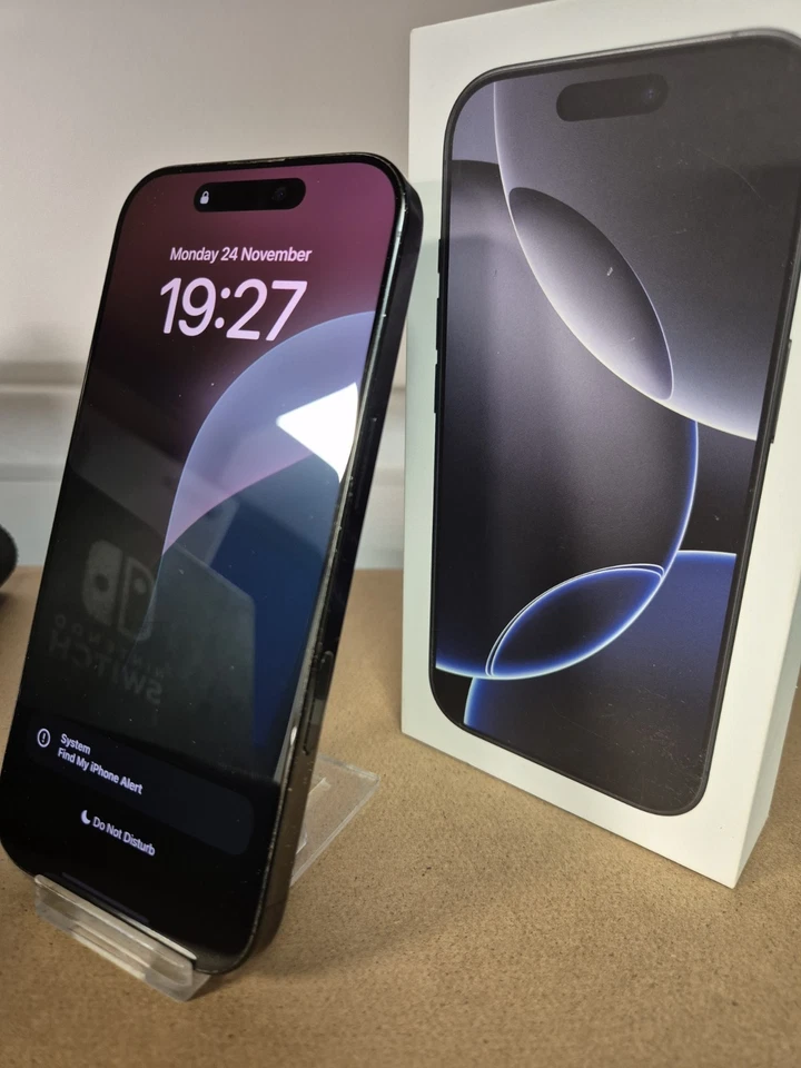 Apple iPhone 16 Pro 256GB Black Titanium Unlocked Smartphone - 90% BH Good Con - Image 2 of 4