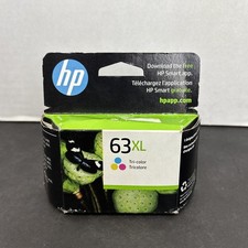 Genuine HP 63XL High Yield Tri Color Ink Cartridge (F6U63AN) Exp 01/2026