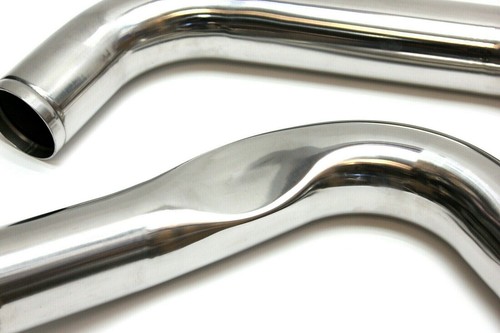 99.5-03 Ford 7.3 7.3L Powerstroke 3" HD Intercooler Pipe W/ Blue Boots & Clamps - Picture 3 of 5