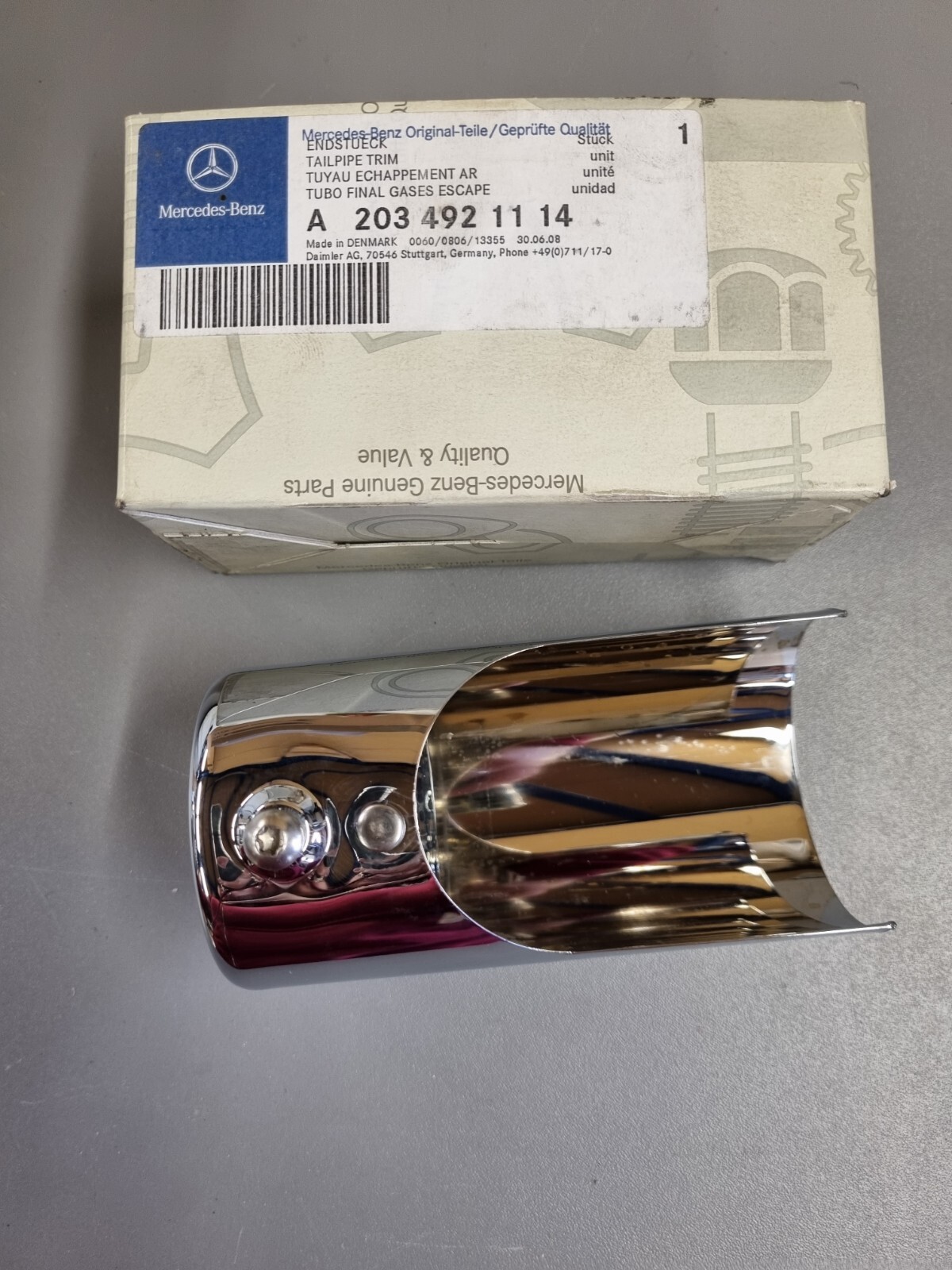 Embout échappement Mercedes A 203 492 11 14 pour look sport lors de vos trajets quotidiens