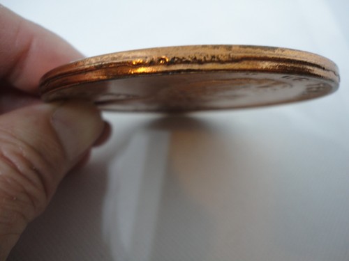US large 3 inches, 1972 S Lincoln one cent paperweight - Picture 4 of 6