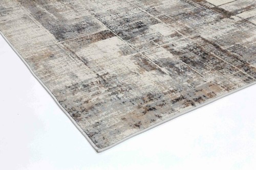 Drayton Abstract Artful Style Grey Beige Transitional Rug Runner 80x300cm **NEW* - Picture 4 of 4