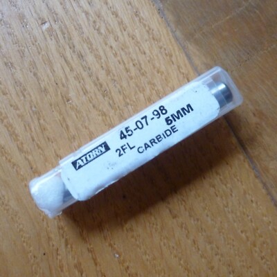 Atorn 5 mm Hartmetall Schaftfräser 5 mm x 6 mm x 16 mm x 50 mm NEU Kostenloser Versand im Vereinigten Königreich + Verpackung