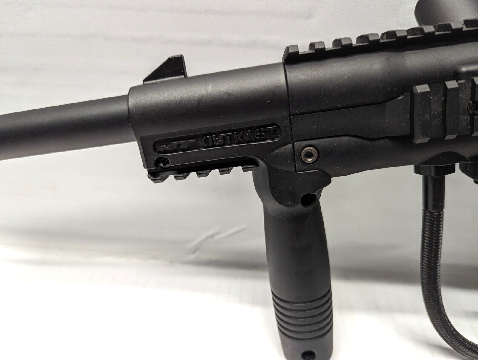 JT Outkast Matte Black Paintball Marker Gun & Hopper eBay