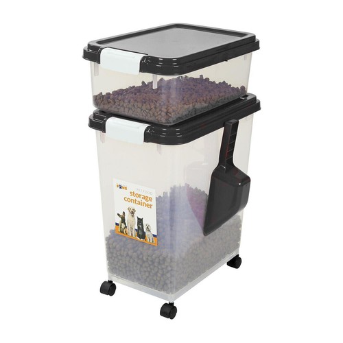 50Litre Airtight Plastic Pet Food Storage Containers Bin Dry Feed Animal Dog Cat - Picture 2 of 8