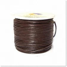1mm Round Genuine Leather String Cord for Jewelry Making - Perfect for Necklaces