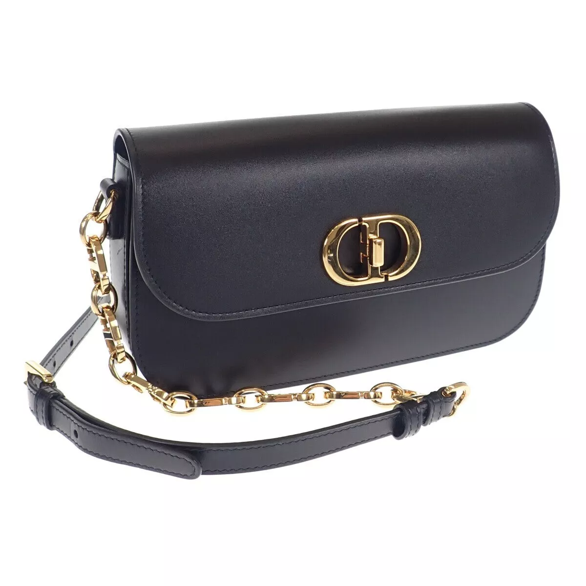 Small 30 Montaigne Bag Black Calfskin