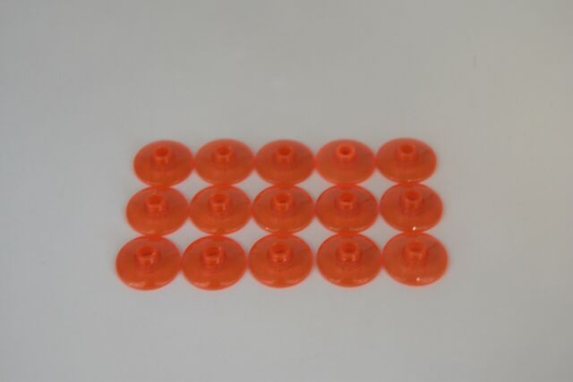 LEGO 15 x Teller Schüssel Trans-Neon Orange Dish 2x2 Inverted Radar 4740