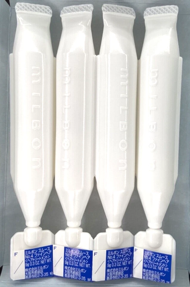 (Juego de 10) Milbon Smooth No.4 Tratamiento Booster Semanal Cabello Fino Hecho en Japón Foto 2 de 3