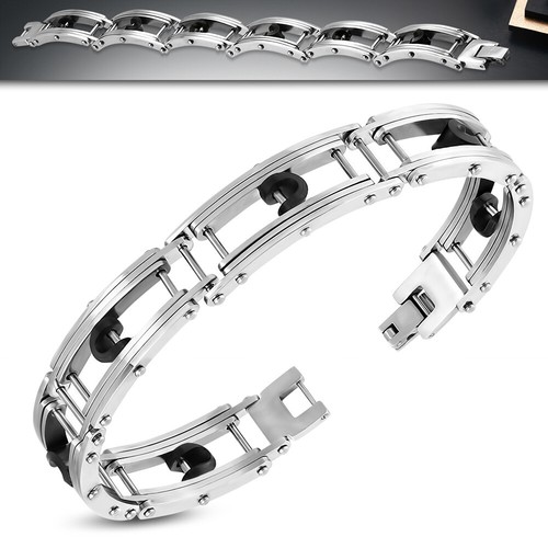 Bracelet De Montre Acier Inoxydable Argenté – Largeur 20 Mm – Fermoir Déployant
