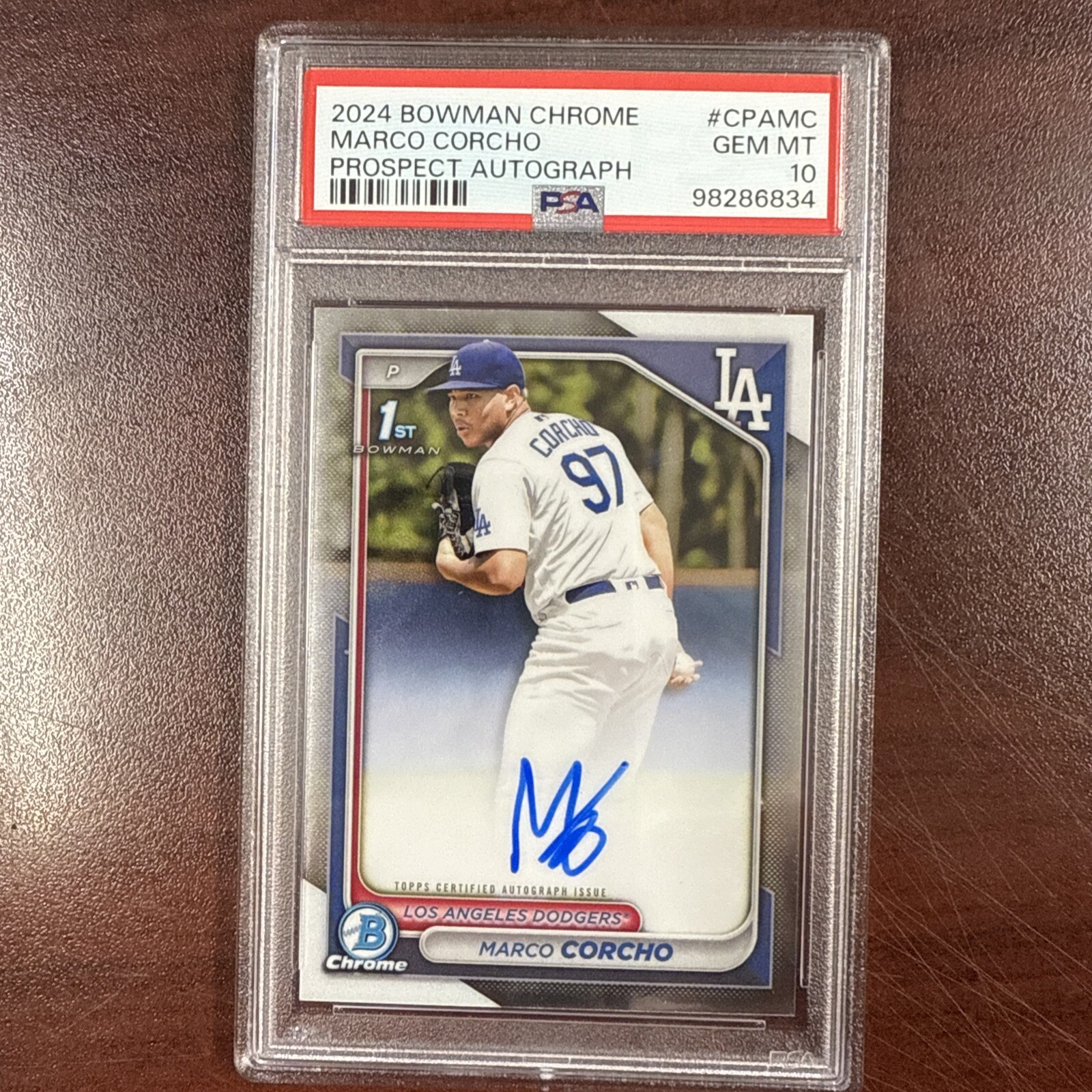 2024 Bowman Chrome Marco Corcho Prospects Autograph - Dodgers - #CPAMC