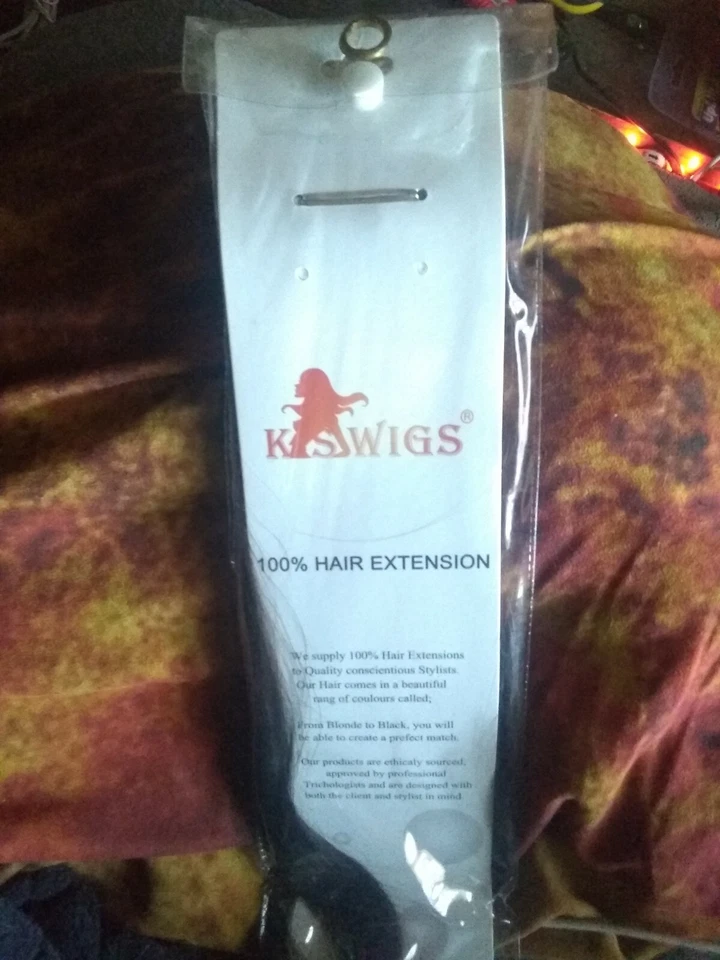 Extensiones de cabello humano rectas Remy de 20"" marca K.S #2 Foto 4 de 4