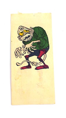 Topps Chewing Gum, Monster Tatoo Bubble Gum 3 Eyes Monster