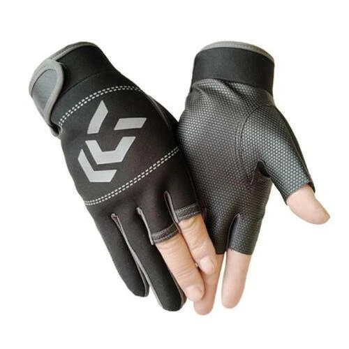 Daiwa Black Fishing Gloves