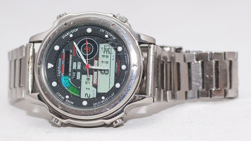 RARE Vintage Citizen Lighthouse C090-089111 TA, Digi Ana watch, Perfect  Working | eBay
