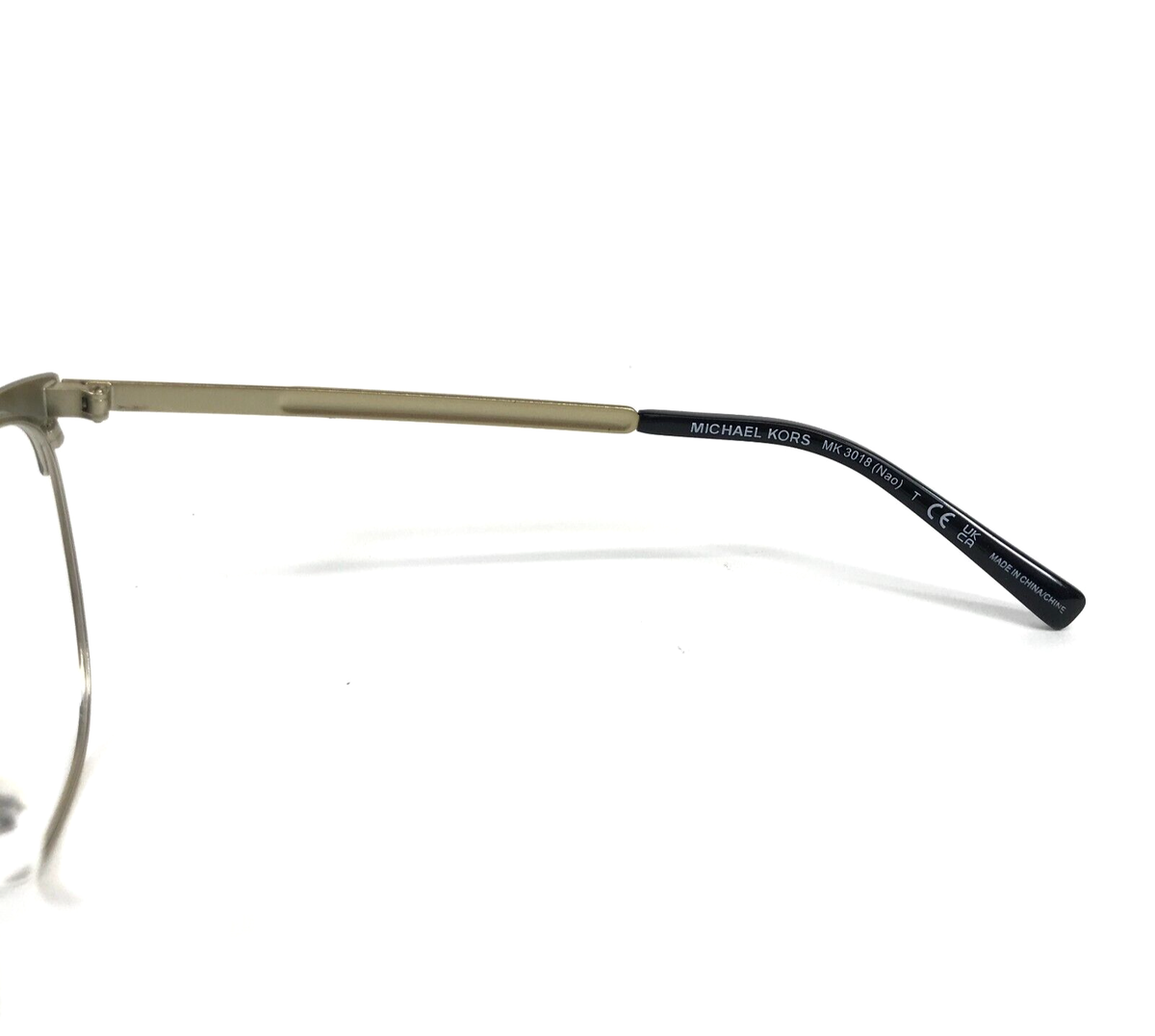 Michaels Kors Eyeglasses Frames MK3018 Nao 1195 Black Gold