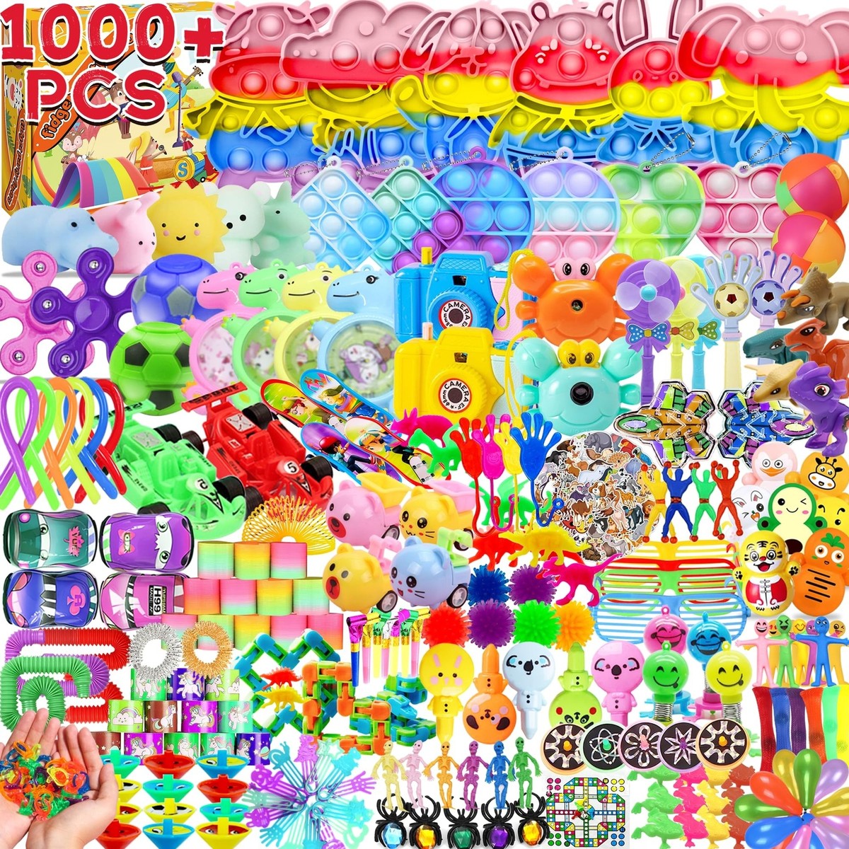 1000+ PCS Party Favors for Kids,Fidget Toys Pack,Valentines