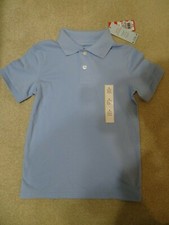 Cat  Jack Boys School Uniform Blue Polo Shirt-Smoke/Pet-free-S 6/7-NWT