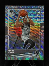 Kevin Durant 2020-21 Panini Donruss Optic Silver Wave Prizm #136 Brooklyn Nets