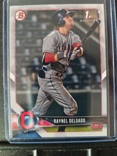 2018 Bowman Draft Rookie Raynel Delgado Cleveland Indians #BD-176