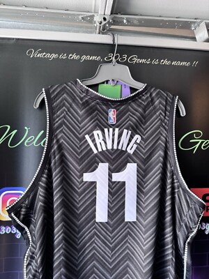 Authentic Nike Brooklyn Nets #11 Kyrie Irving EARNED EDITION NBA