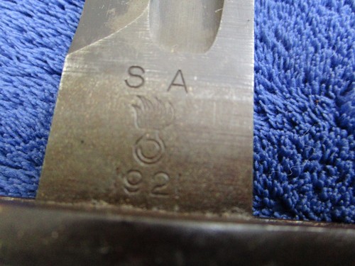 RARE ORIGINAL US LATE WW1 M1905 BAYONET AND SCABBARD MADE BY SA IN 1921 - Picture 4 of 17