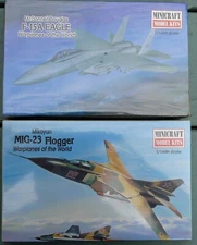 Academy Minicraft 1/144 Scale Mig-23 Flogger & F-15A Eagle Combo Set NOS