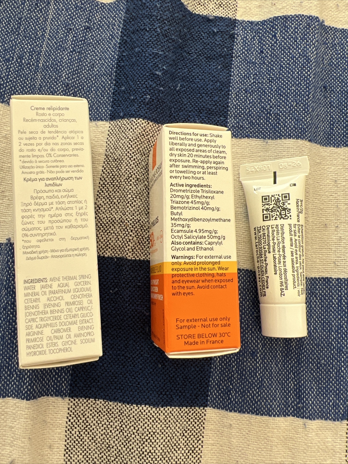 La RochePosay Mix Sunscreen Lotion SPF50 3ml,3ml+Lipid Cream Bundle