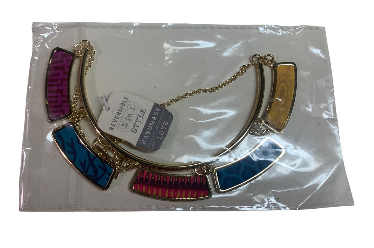 Reversible Clay NECKLACE by JILZARAH In Bohemiam