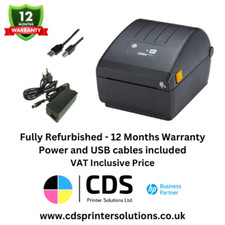 Zebra ZD230 203dpi 4" USB LAN Direct Thermal Printer - Royal Mail / Fedex /DHL