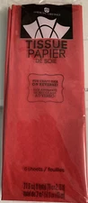 American Greetings Red Tissue Paper 6 Sheets NIP